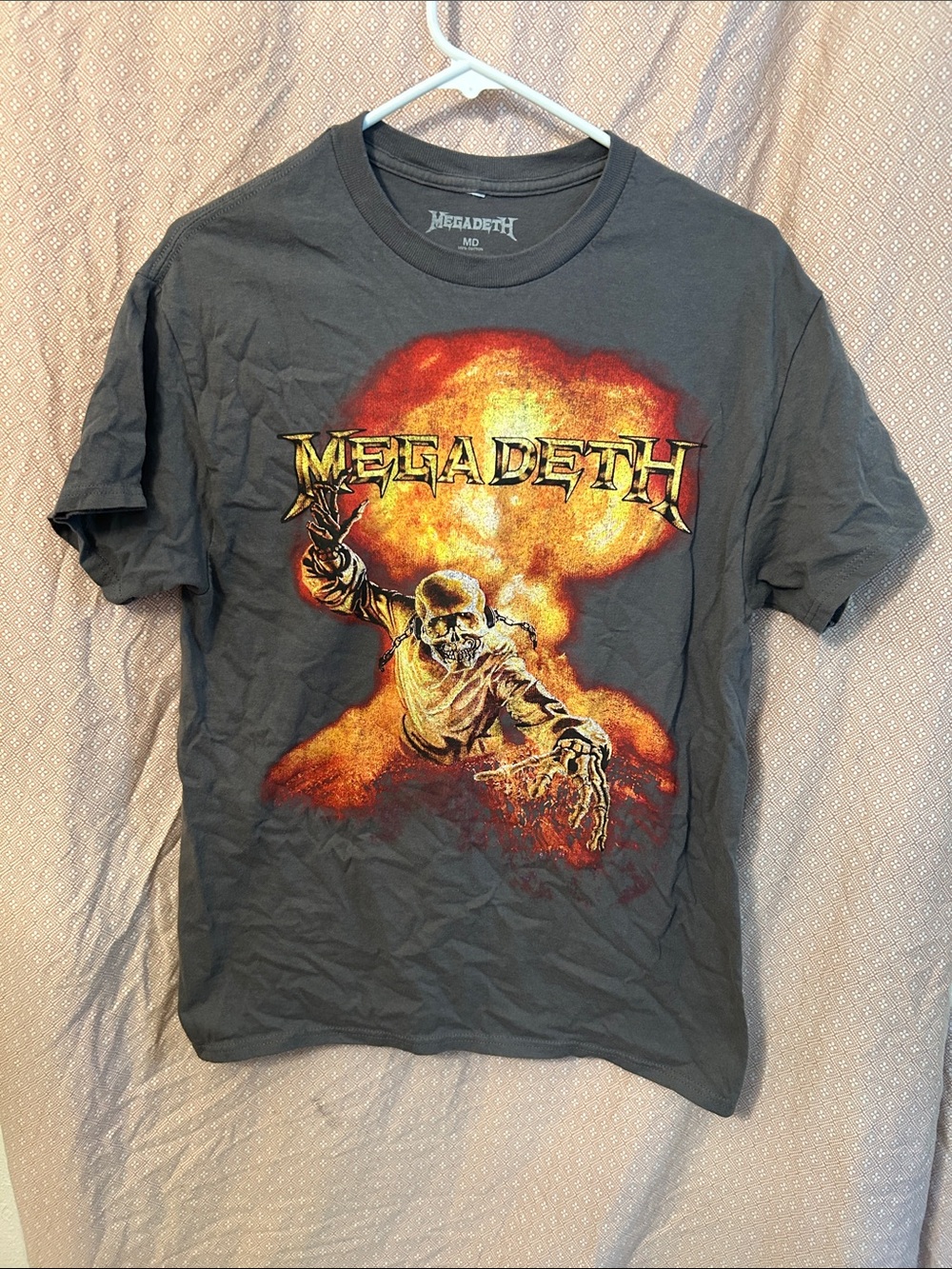 Megadeth T-shirt Grey Medium